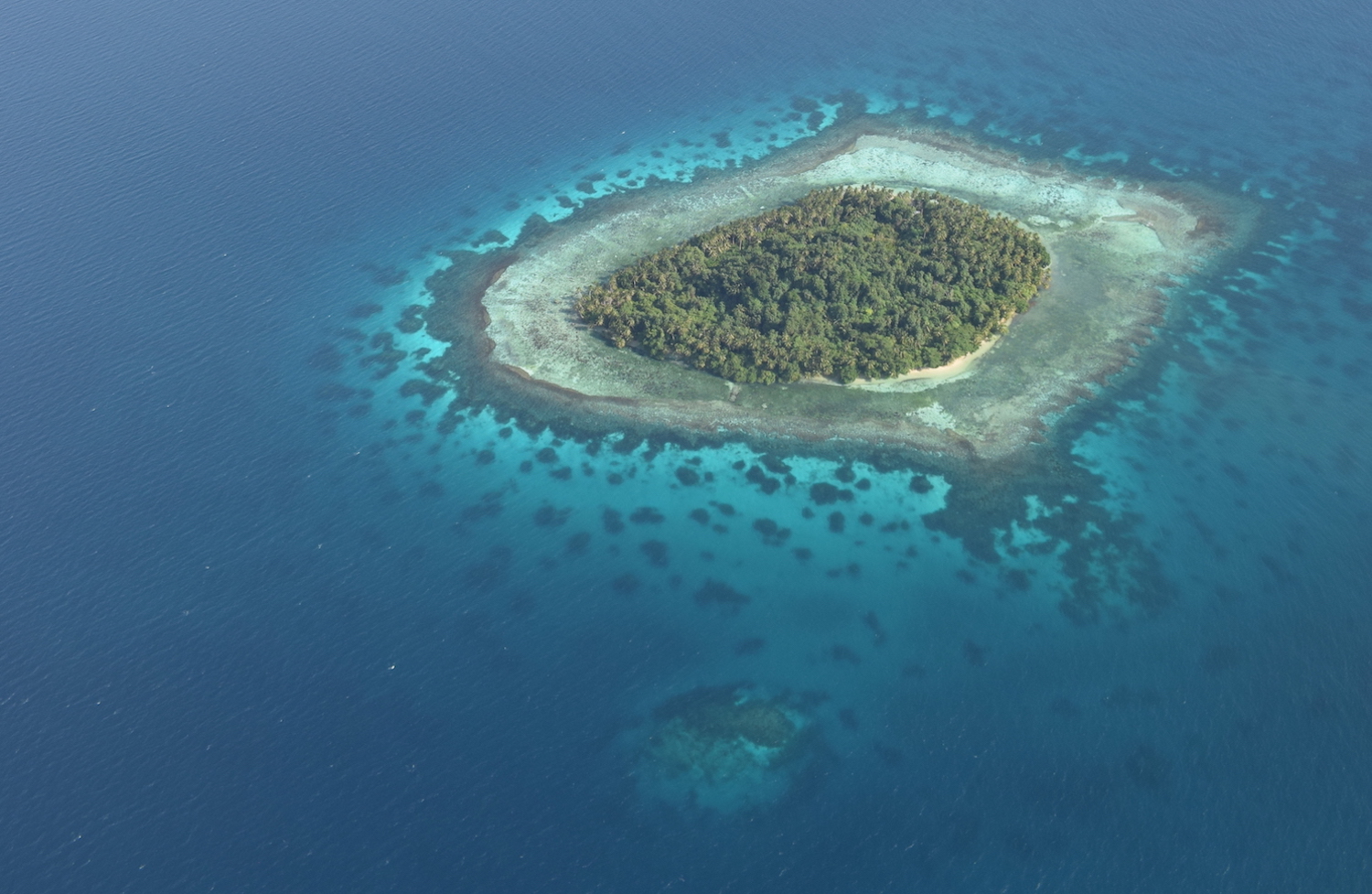 An island atoll