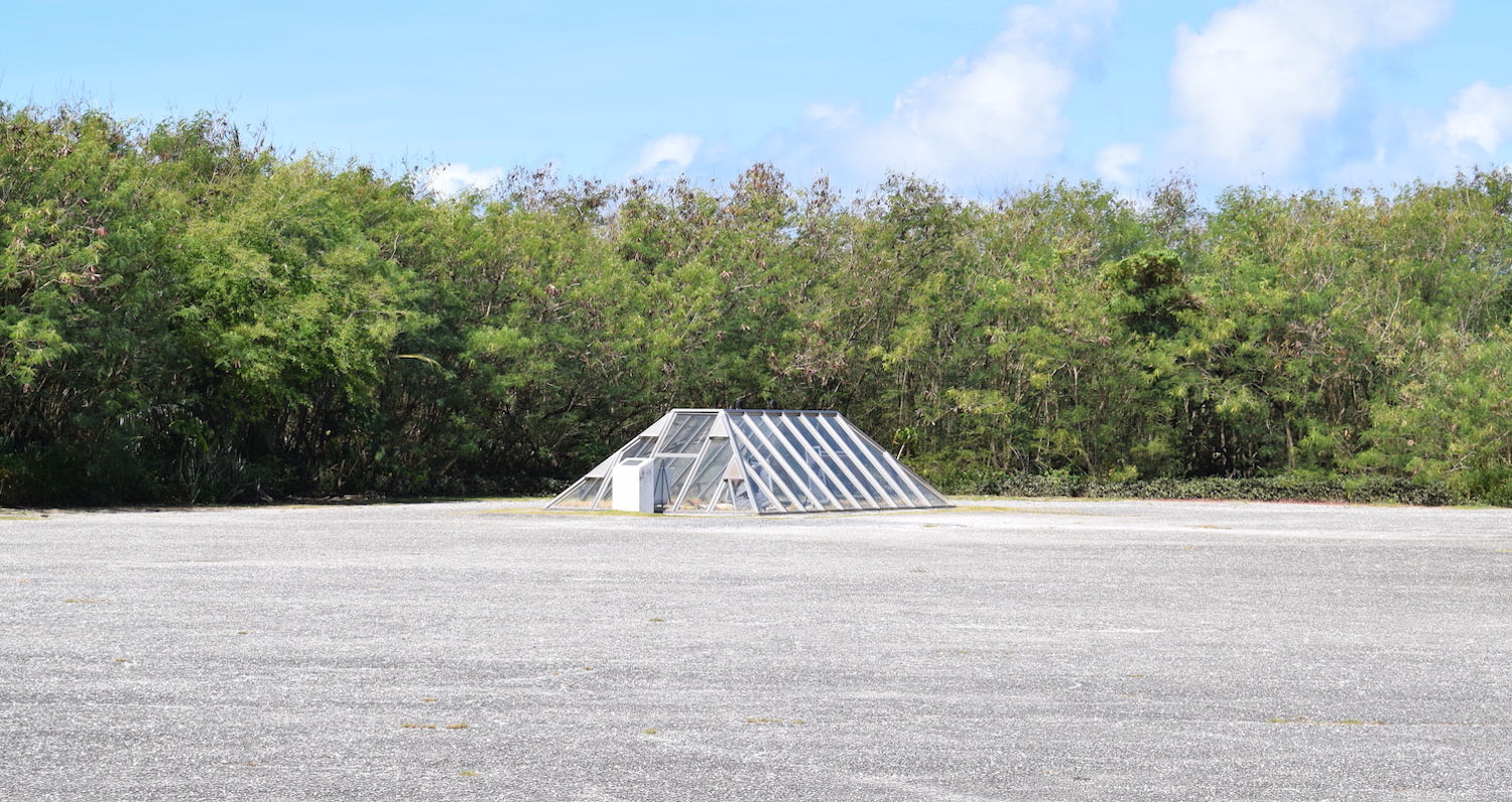 Atomic bomb loading bay in Tinian