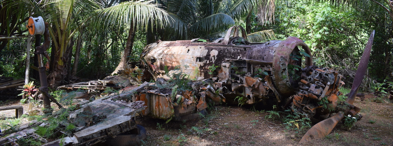 WW2 plane wreckage in Yap