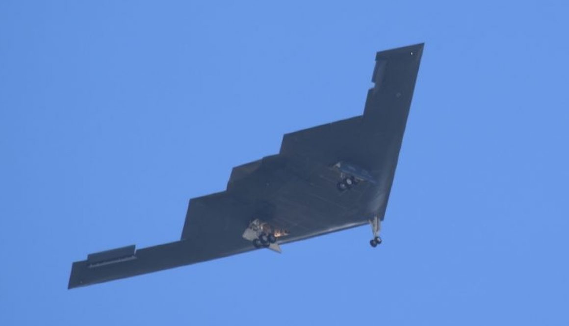 US Stealth Bomber over Guam