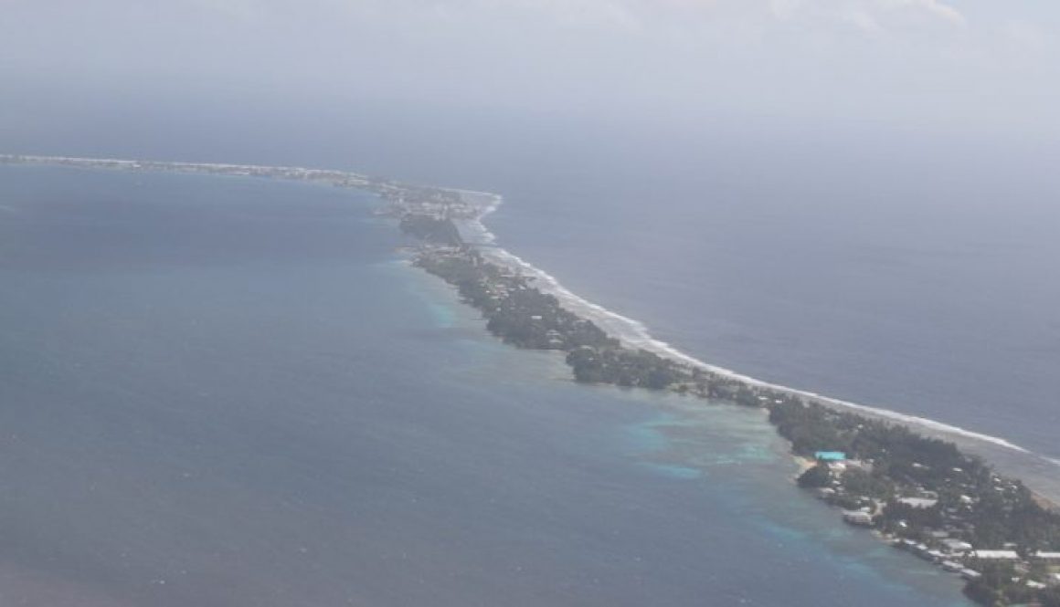 Majuro Island in the Marshall Islands from the air