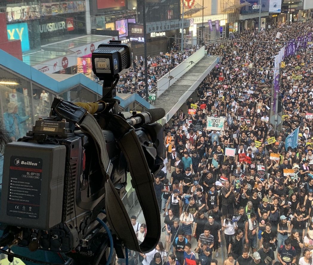 Hong Kong protesters in 2019
