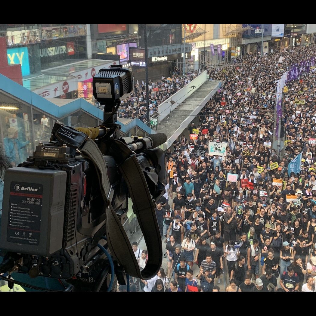 Hong Kong protesters in 2019